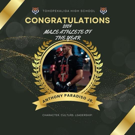 Congratulations to Anthony Paradiso Jr., Tohopekaliga Male Athlete of the Year!