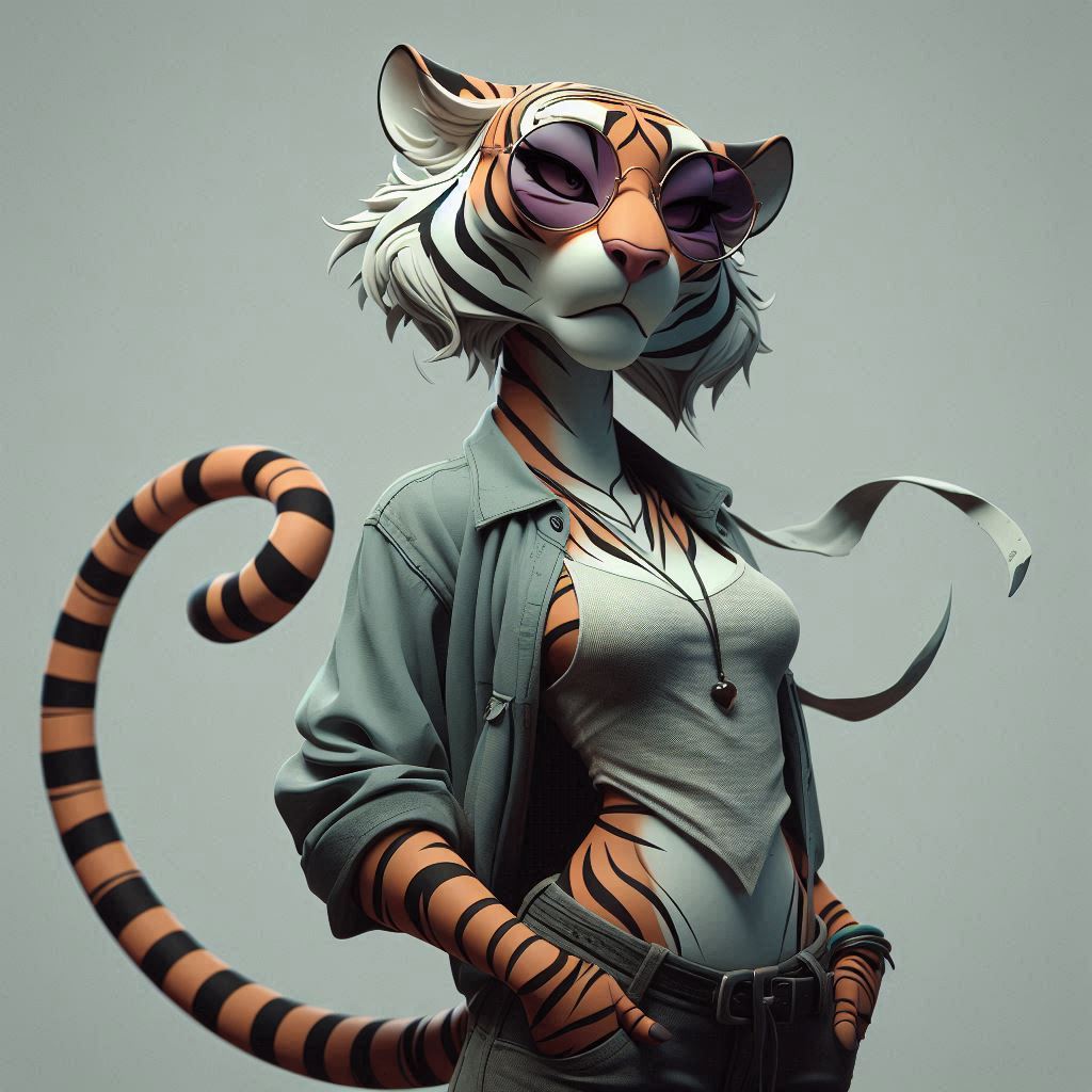 Aiart_Genzy's tweet image. Classy TigerGirl ❤️❤️
.
.
#classyTigerGirl #classyoutfit #classywear #bingimagecreator #aiartistcommuity