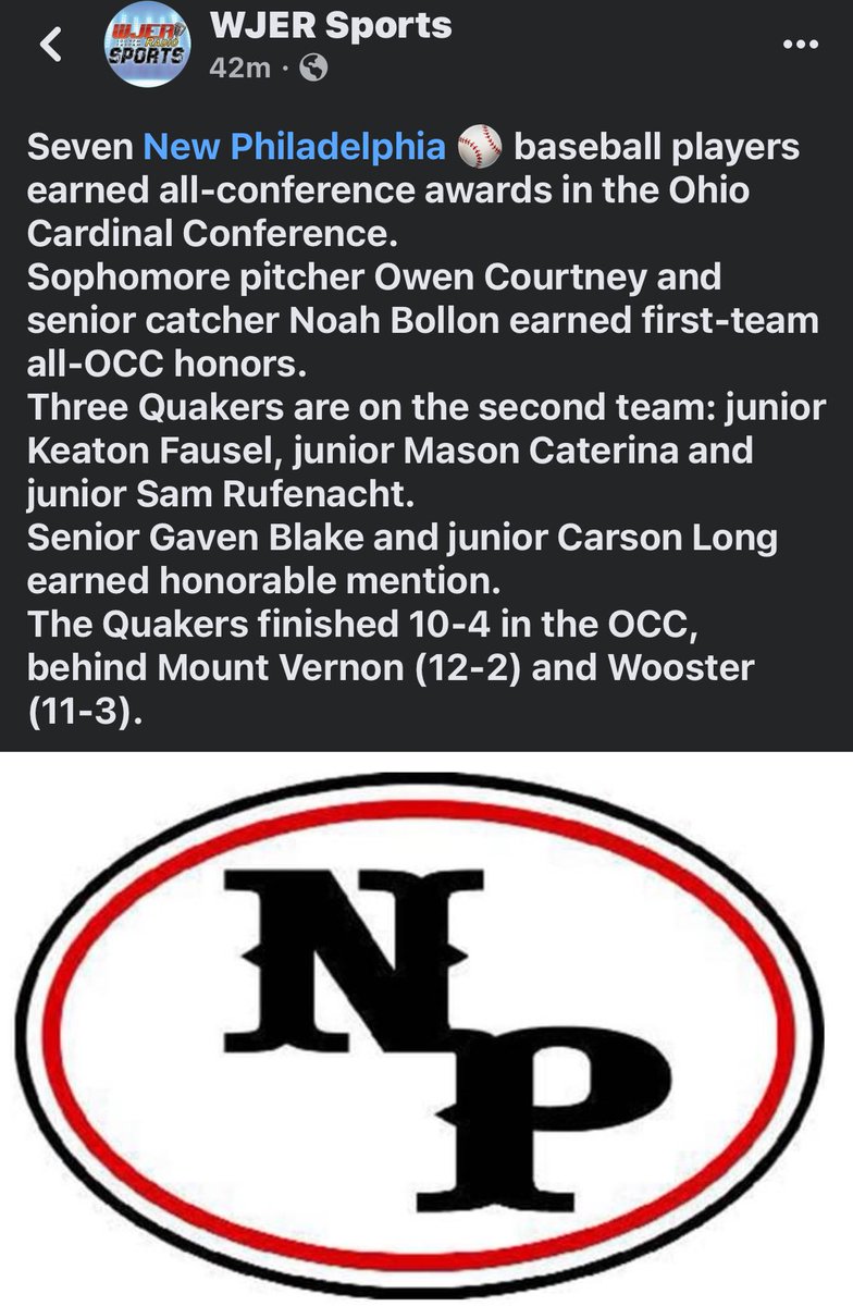 Quaker Athletics (@Athletics_NPHS) on Twitter photo 2024-05-20 17:12:13