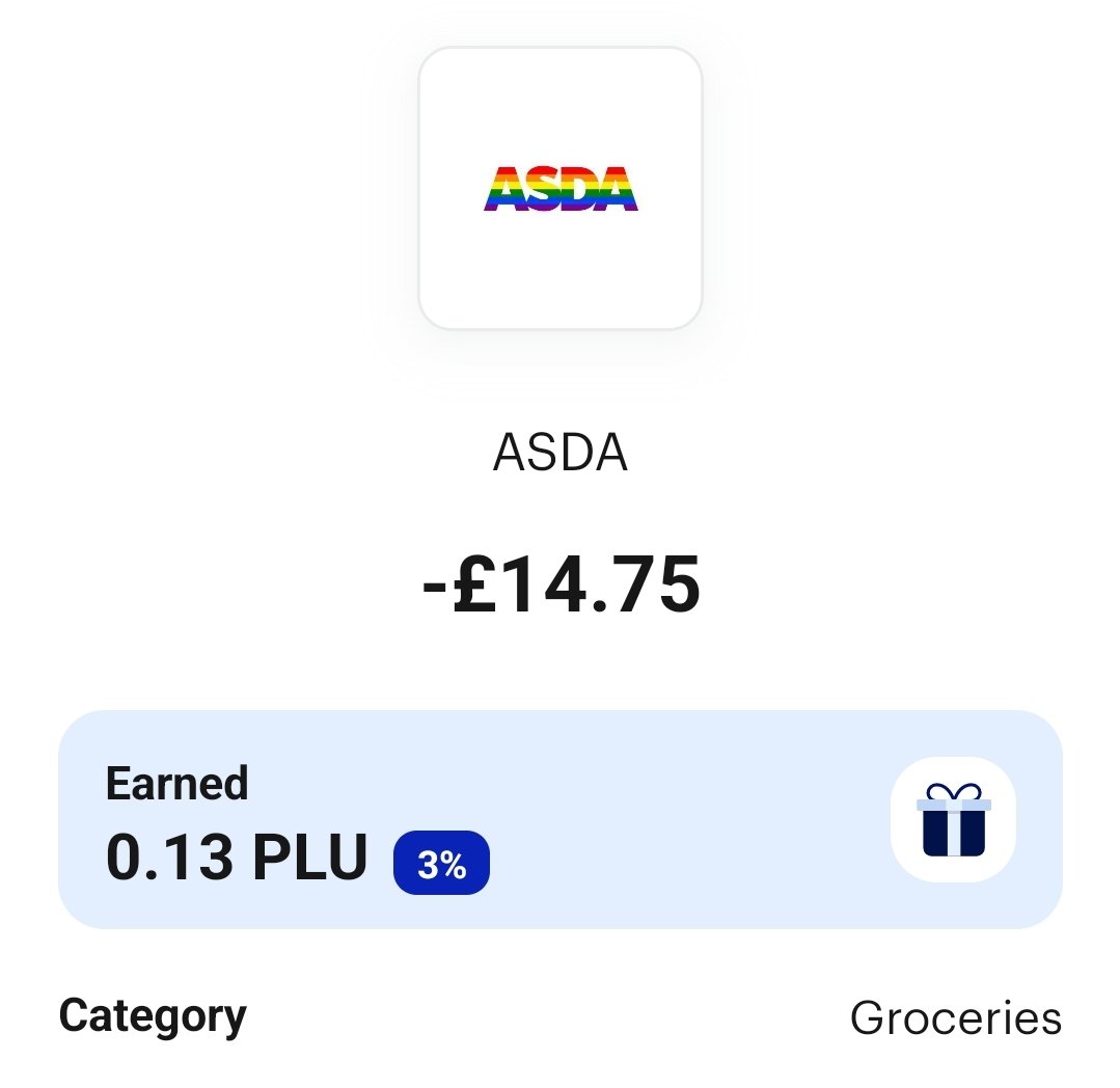pvmihalache's tweet photo. Got £10 in $PLU cashback from my @plutus perk and 0.15 $PLU as the 3% cashback for EVERY purchase! 💰 #OnlyWithPlutus #BestRewardsCard 💪 https://t.co/F79dNgutU3