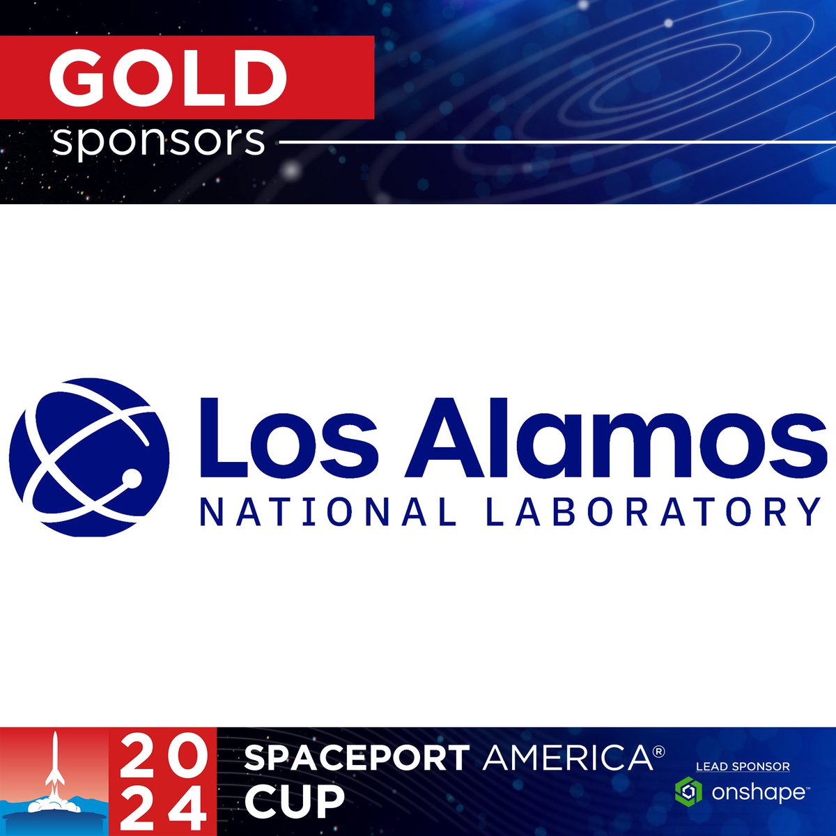 Liftoff with @LosAlamosNatLab 🚀 We’re about one month away from the start of the Cup, and we’re proud to announce LANL is on board as a supporter! ✨