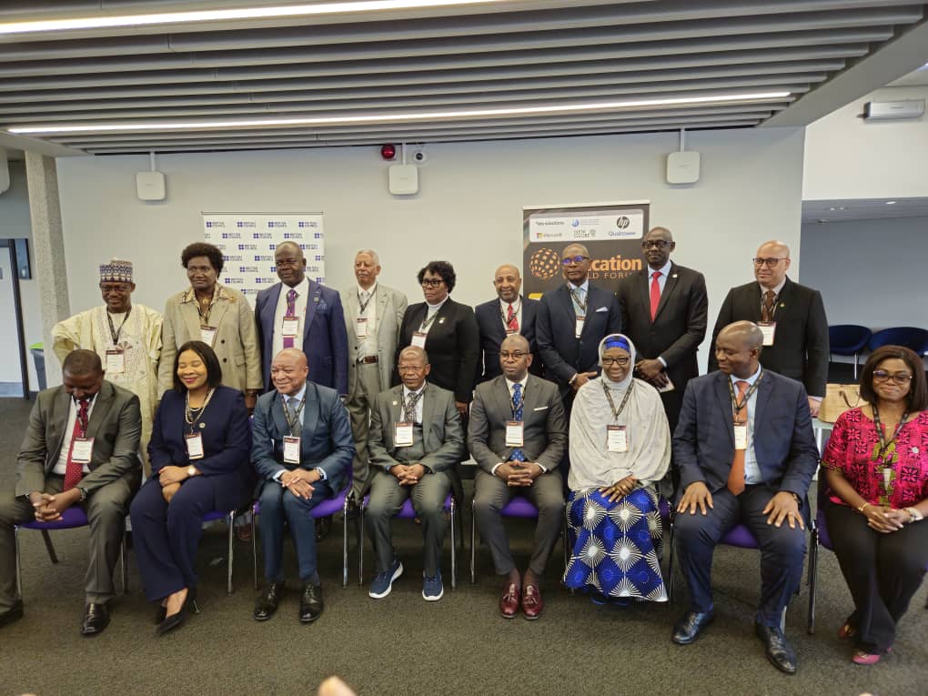 Hon.Dr.John.C Muyingo, the Minister of state for Higher Education together Ministers from  other African Countries shortly after the breakfast meeting organised by the British Council for Ministers from Sub Saharan Africa today at the Education World Forum 2024, London