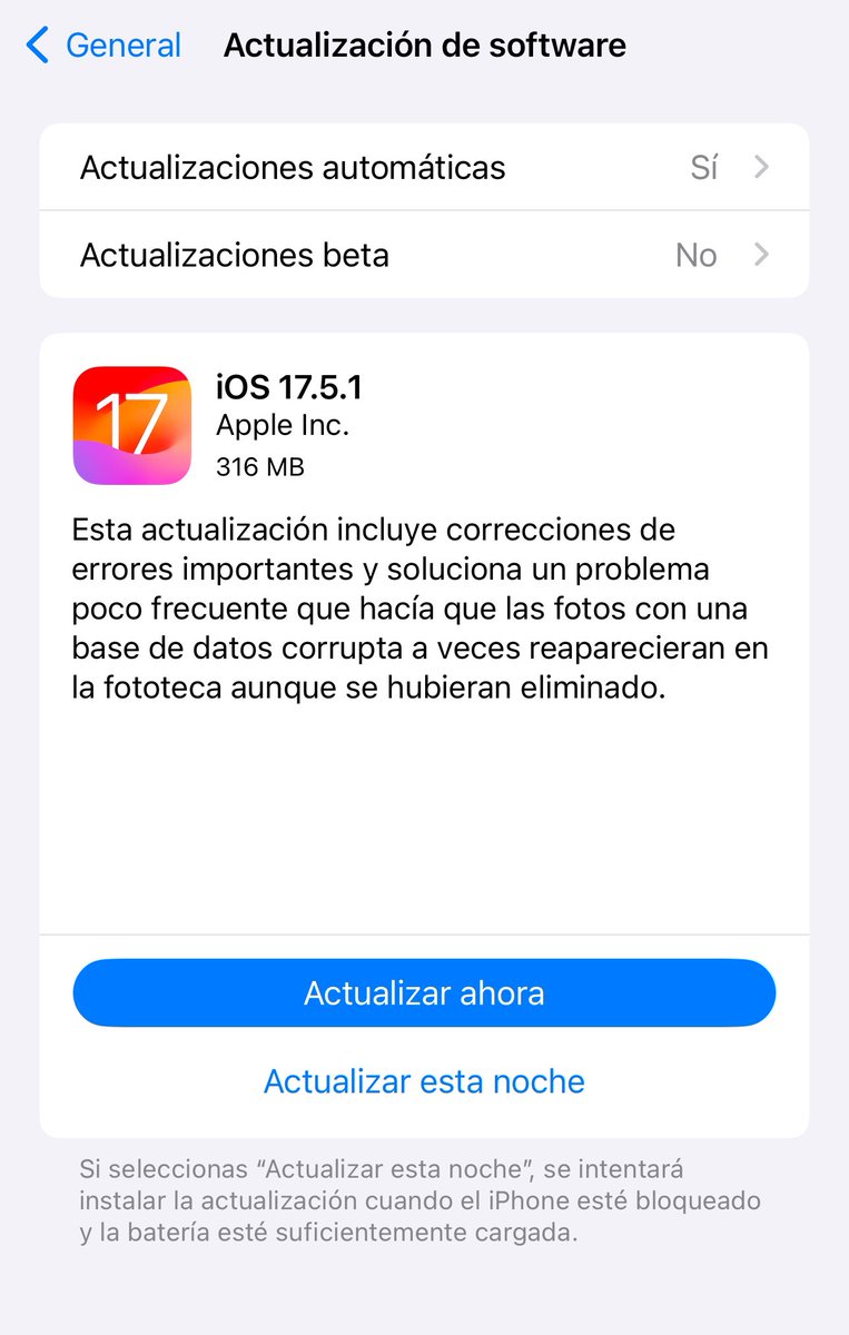 🔔 ¡Apple acaba de liberar iOS 17.5.1!

Esta versión corrige el problema por el que las fotos borradas con anterioridad podían volver a aparecer en la fototeca.