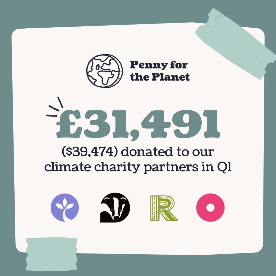 Together, we’re making a difference! 🌍 🎟️ 💰 We’re a little late to post, but thanks to your support, we’ve donated £31,491 ($39,474) through our Penny for the Planet promise from ticket sales on our platform between January-March. That’s 1p for every ticket sold on our