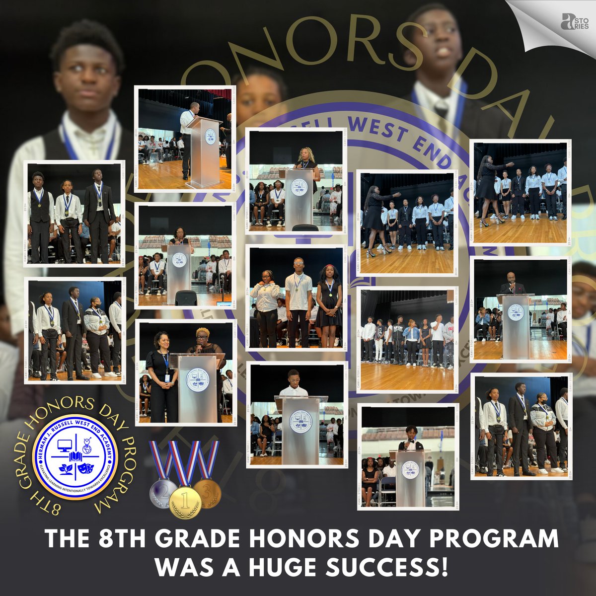 The 8th Grade Honors Day Program was a huge success! @TDGreen_ @DRVENZEN_aps @HRWEACOUNSELING