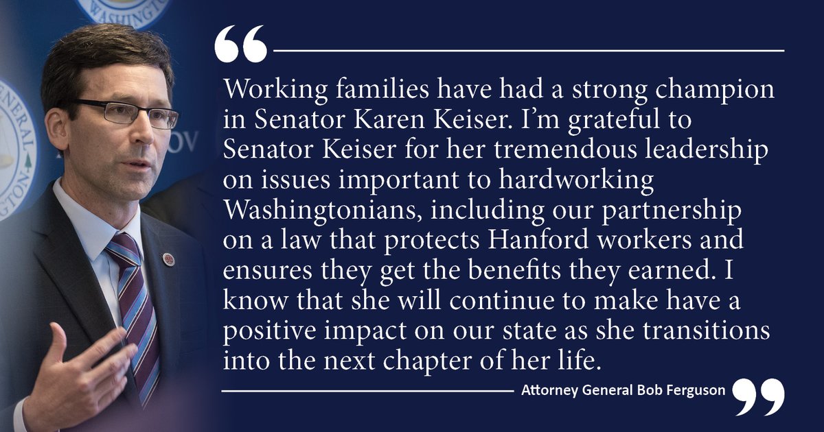 Thank you, @KarenKeiser1, for your three decades of #waleg public service. “Longtime Washington state senator is leaving, but not right away,” story by @WAStateStandard: washingtonstatestandard.com/2024/03/12/lon…