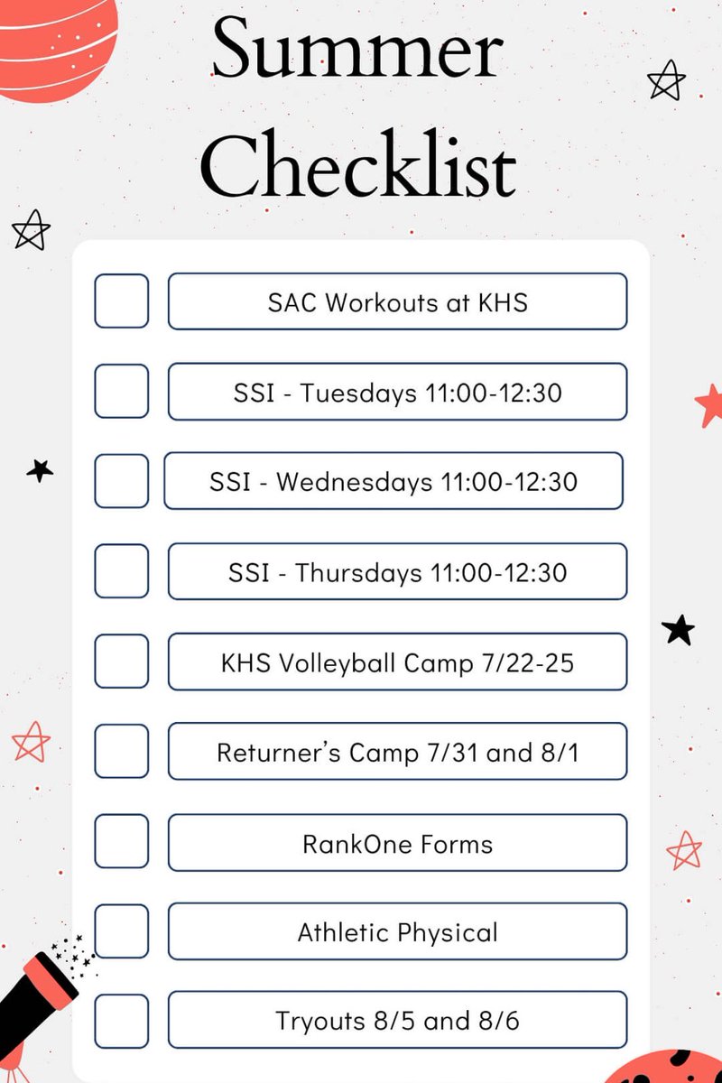 Summer Checklist (links to follow) SportsYou group code: WSV5KWYQ @HumbleISD_Ath #thestandard #bettertogether