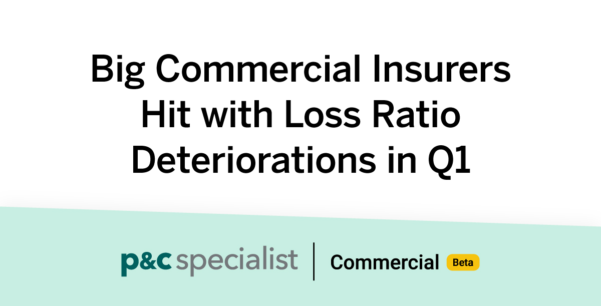 Commercial insurers ranked by deteriorating loss ratio in Q1
 ow.ly/uWoh50RNEuM