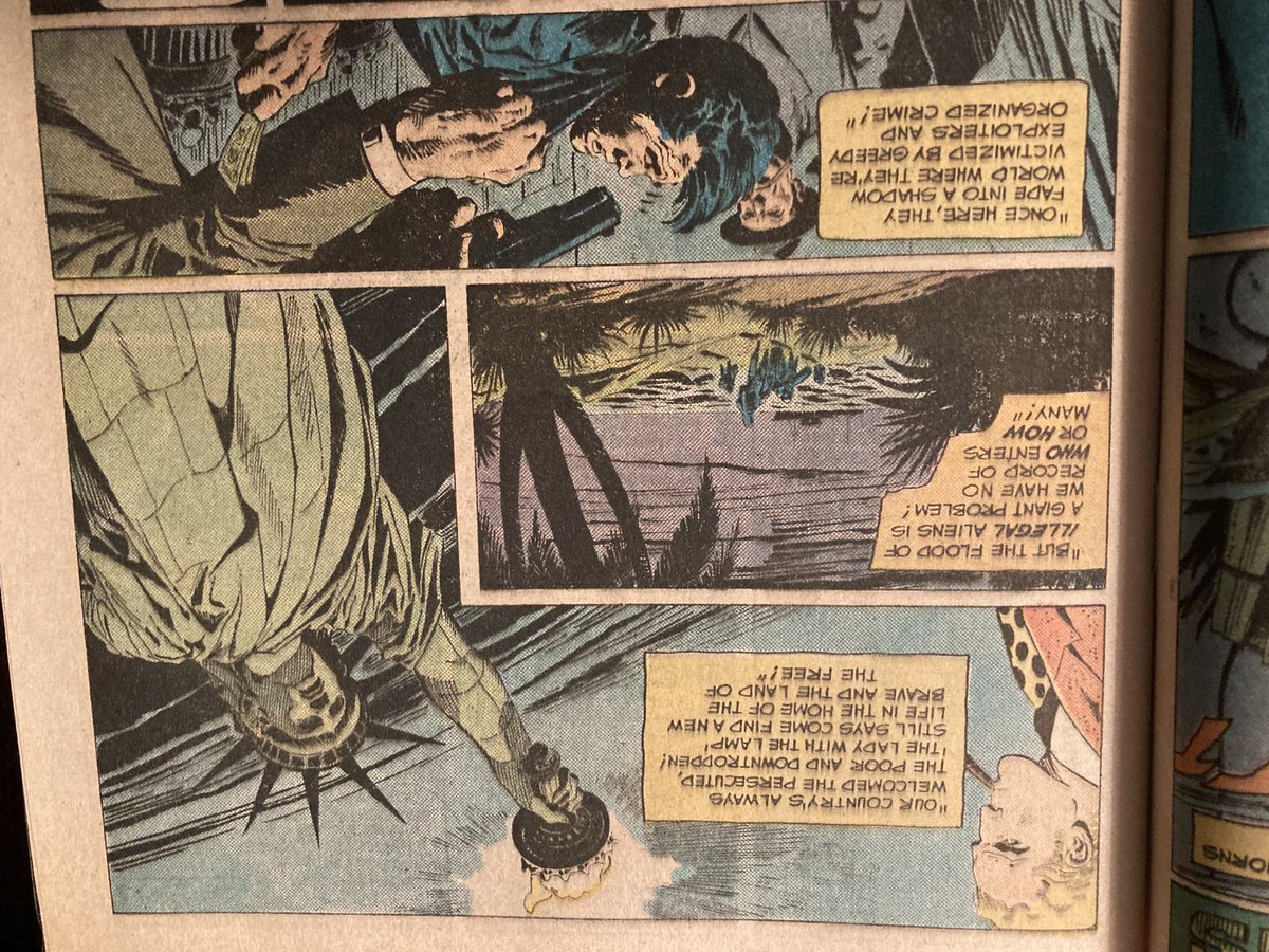 Comic Read of the Day: 1976 The Brave and the Bold #127 from @DCOfficial   Art by Jim Aparo. Colors by Tatjana Wood. Appears some things never change. #Batman #Immigrationpolicy #Illegalimmigration #comicbook