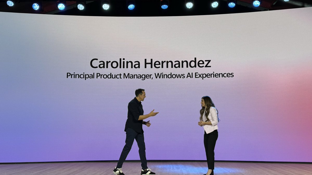 rwang0's tweet photo. MyPOV: @carolinah28 @Microsoft showcasing recall. On one hand It’s a lawyers wet dream for discovery meets black mirror, on the other hand a lot of lost time saved. What do you think? 🤔
#MSEvent #MSBuild https://t.co/aS0BD6B6bj