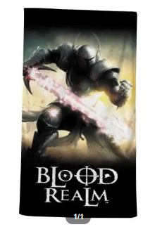 BLOOD REALM beach & bath towels (32'x63') are available to order up until May 31st! alternacomics.com/preorder