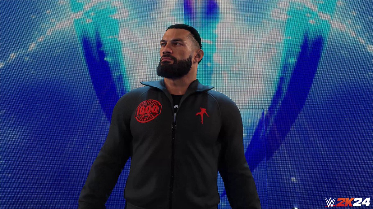 Acknowledge the man bun 👆  Take down The Rock as the Intercontinental Champion Sami Zayn to earn a Roman Reigns '24 Persona Card in the Punches & Promos MyFACTION Boss Battle. #Manbun #WWE2K24
