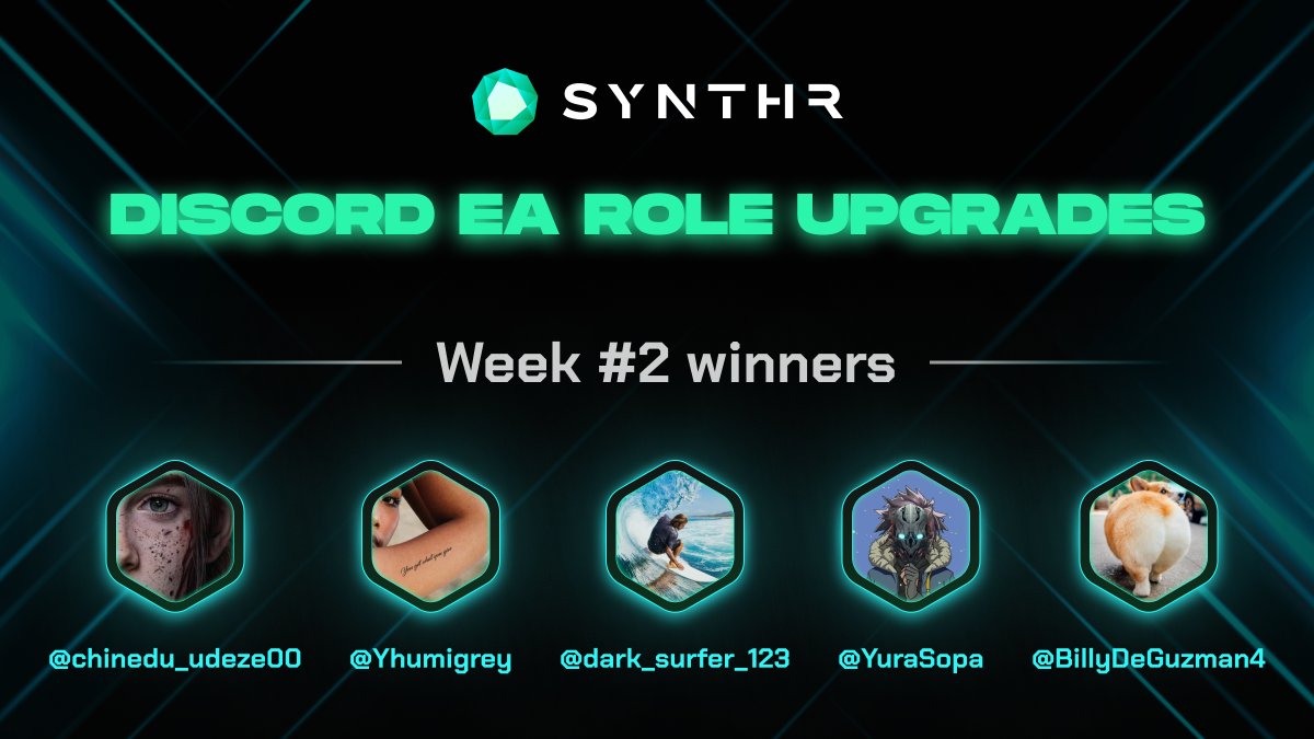 🌟 Shoutout to our second EA role upgrade heroes! Double the syCREDITS, double the excitement! Let's go wild! Hit up SYNTHR #Zealy, rack those XP points, and turbocharge your hustle like a true degen! ⚡🤯 #SYNTHR #DeFi