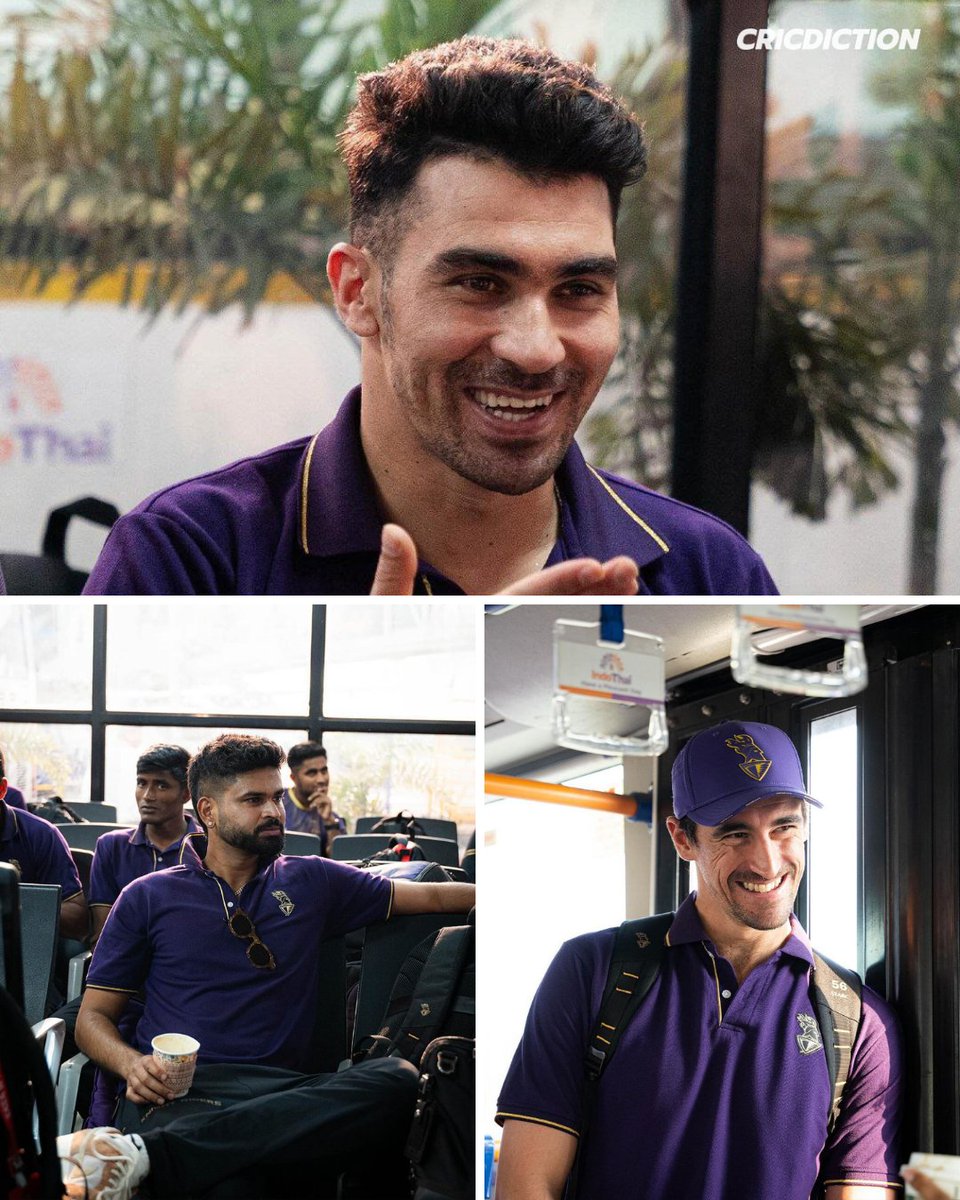cricdiction's tweet photo. KKR team has arrived in Ahmedabad for Qualifier 1! 🏏🏆.
Stay tuned for updates! 💜
#KKR | #iplfanweekonstar | #IPL2024 https://t.co/wtH9BReQYq