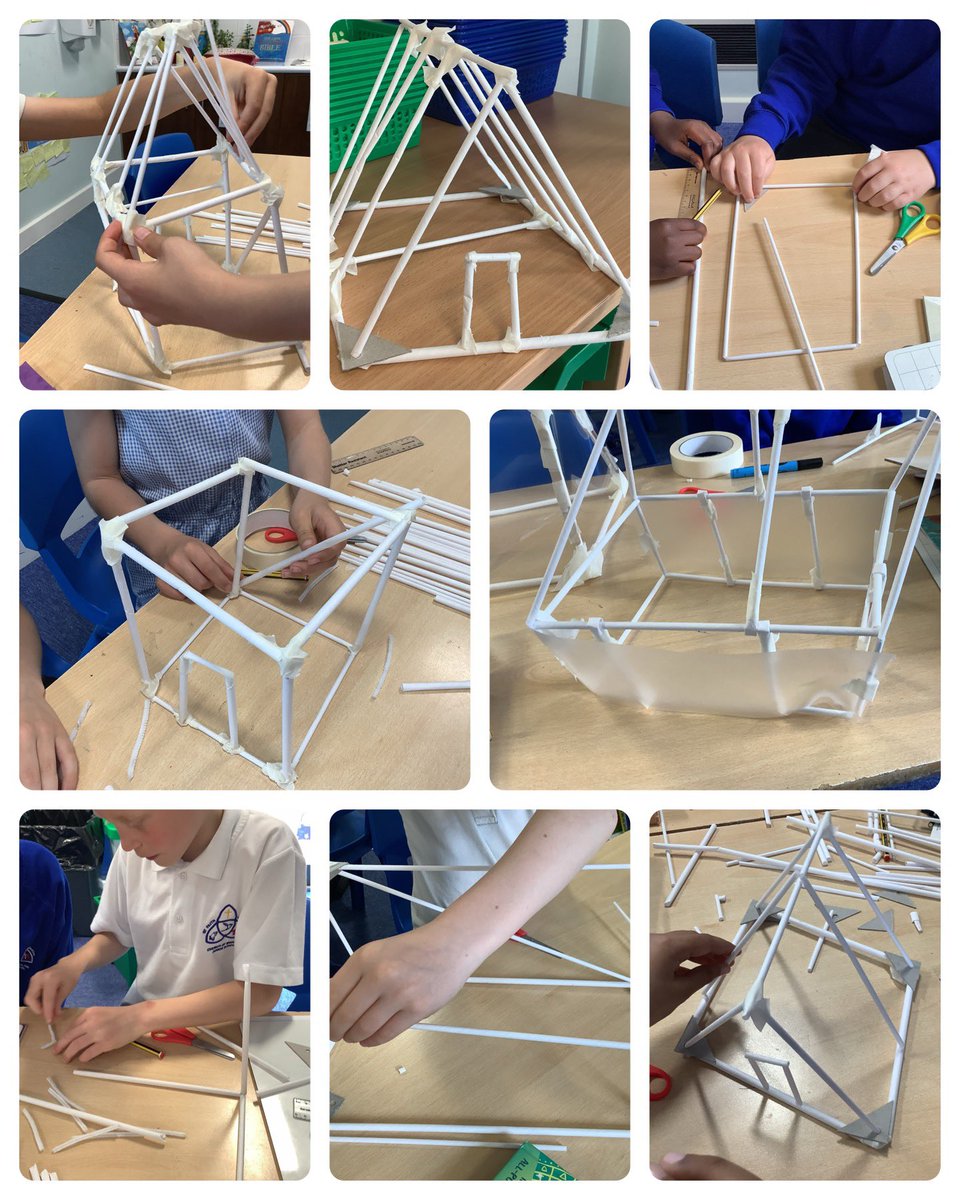 A busy afternoon in Year 3 as pupils constructed their mini greenhouses! @sfsmtweets @SFSM_Y3