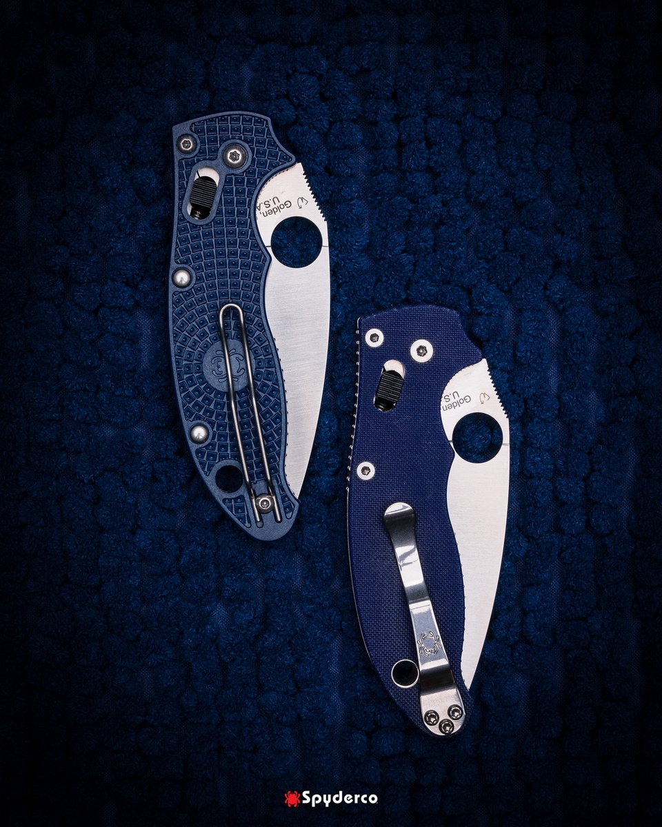 The Manix® 2 and Manix® 2 Lightweight are both available with CPM® S110V® blades, as well as the bluish purple, or “blurple,” handle color that is a signature of this elite Spyderco family.