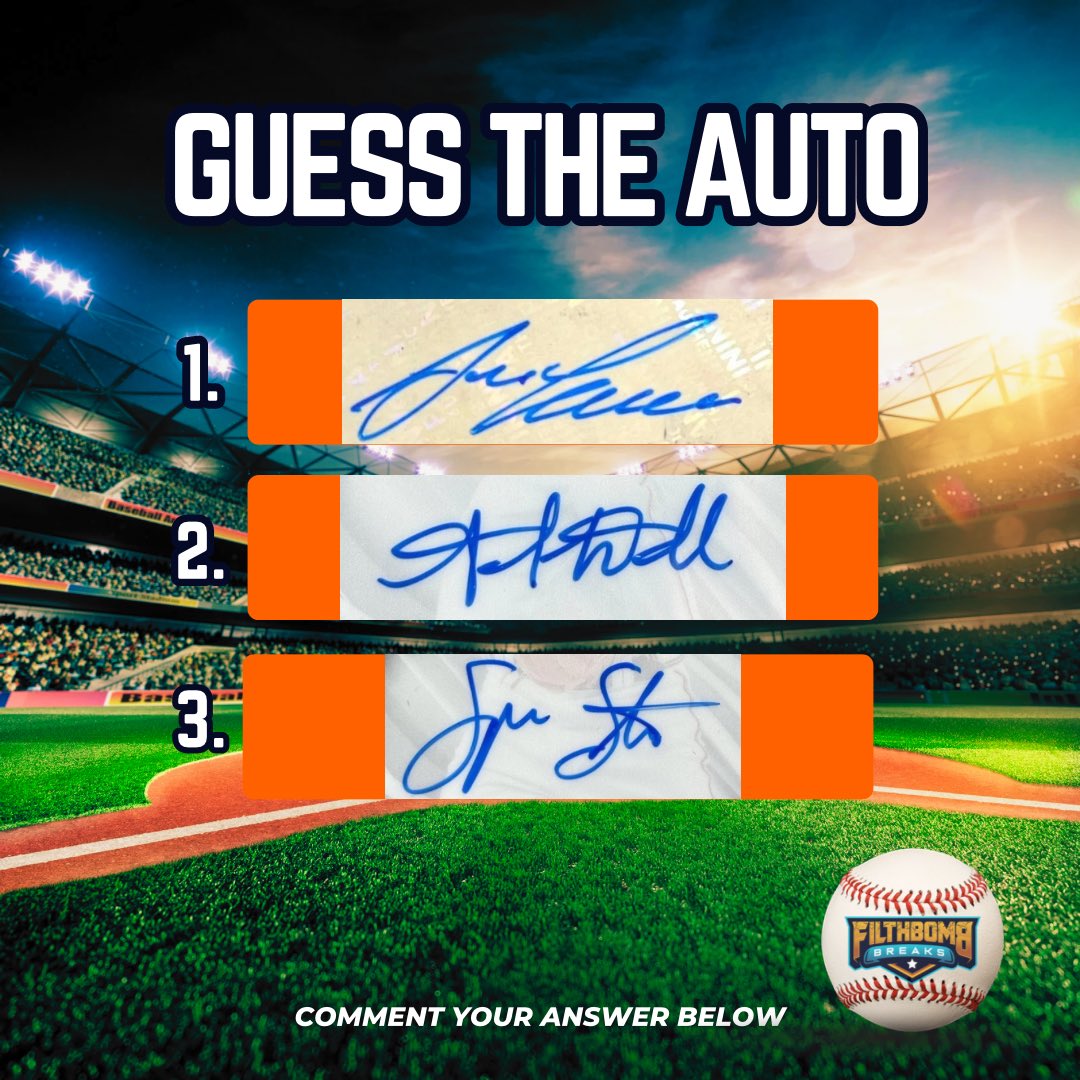 filthbombbreaks's tweet image. Another Day, another autograph. Three in this case. But WHO are they? This is where you come in and put that cerebellum to work!

@FilthbombBreaks • Go Check Us Out on FilthbombLive.com, We’re Breaking Right NOW! •

#autographs #signedbaseball #stickerauto #ttmsuccess