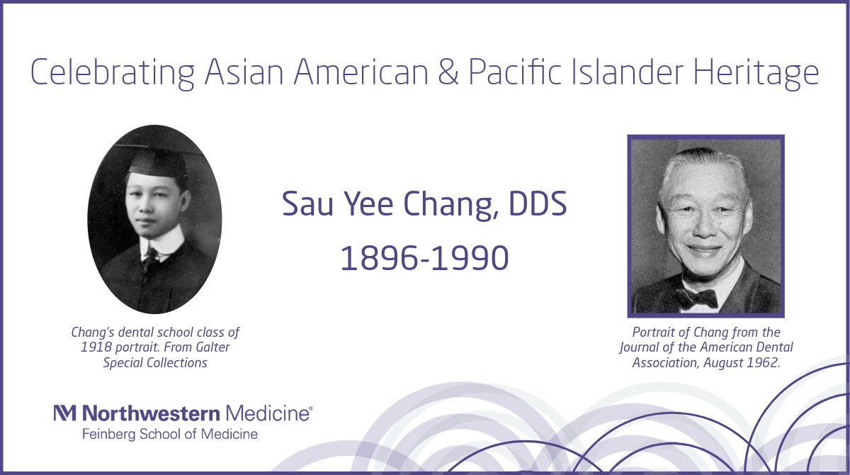Meet us in the #Archives for #AAPIHeritageMonth. Learn about Sau Yee Chang who graduated from Northwestern's dental school in 1918 and became both a dentist and politician in Hawaii: galter.northwestern.edu/news/aapi-heri…