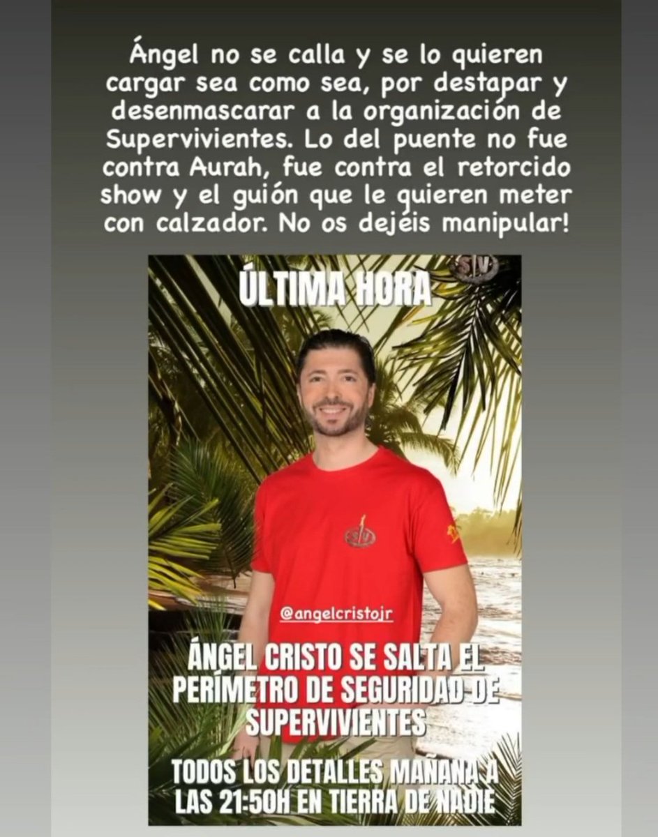 #SinÁngelNoHaySupervivientes 
💪💙🦁