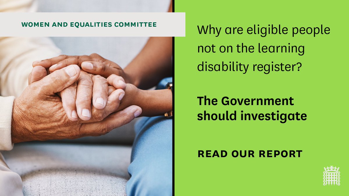 Ministers need to investigate why eligible people are not on the learning disability register and take urgent action to increase registration.

Read our report and the recommendations we set out for the Government 👇

publications.parliament.uk/pa/cm5804/cmse…