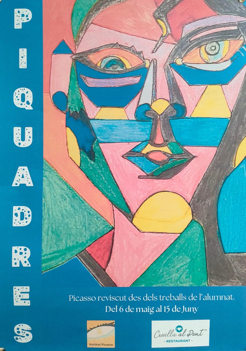 Exposició Piquadres, una iniciativa solidària amb l'entitat 50x20 amb les obres dels alumnes del Batxillerat plàstic. No us perdeu l'exposició agora.xtec.cat/iespicasso/gen…