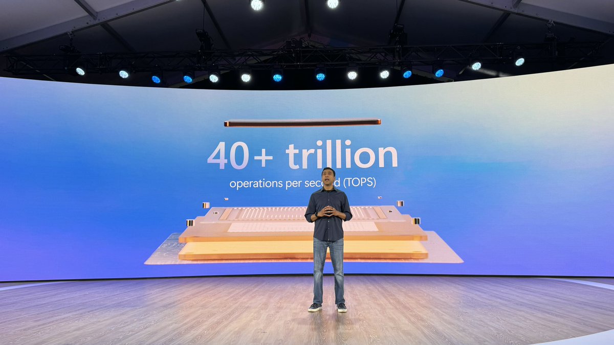 rwang0's tweet photo. MyPOV: ready for CoPilot + PCs
Will it challenge @apple dominance on the high end? @pavandavuluri
@AMD @intel @Qualcomm
#NPU #MSBuild #MSEvent https://t.co/GEjsFV3Fn6