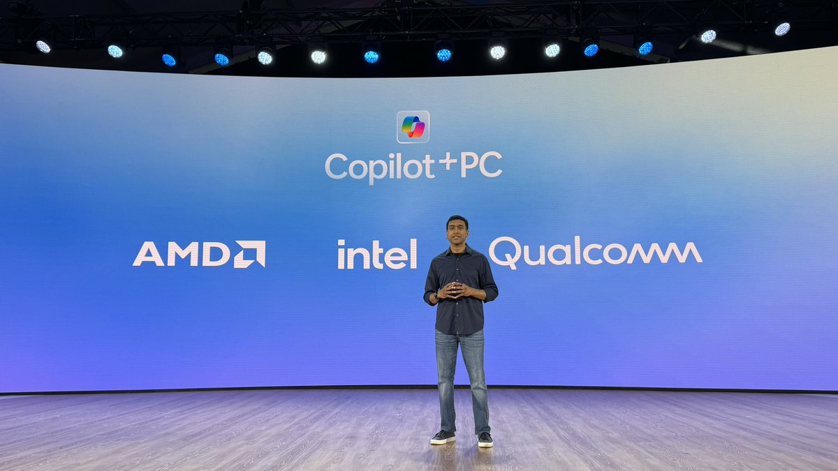 rwang0's tweet photo. MyPOV: ready for CoPilot + PCs
Will it challenge @apple dominance on the high end? @pavandavuluri
@AMD @intel @Qualcomm
#NPU #MSBuild #MSEvent https://t.co/GEjsFV3Fn6