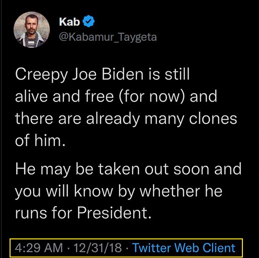 Kabamur_Taygeta's tweet photo. Actors and doubles blink. AI blinks. A drugged up rapidly-aged clone of Joe Biden doesn’t blink.

Everyone is talking about multiple Bidens now but Pleiadians told us first. We’re watching a cabal puppet show concealing arrests and deaths. Full disclosure at the Shift. https://t.co/b2DCbfyH9o