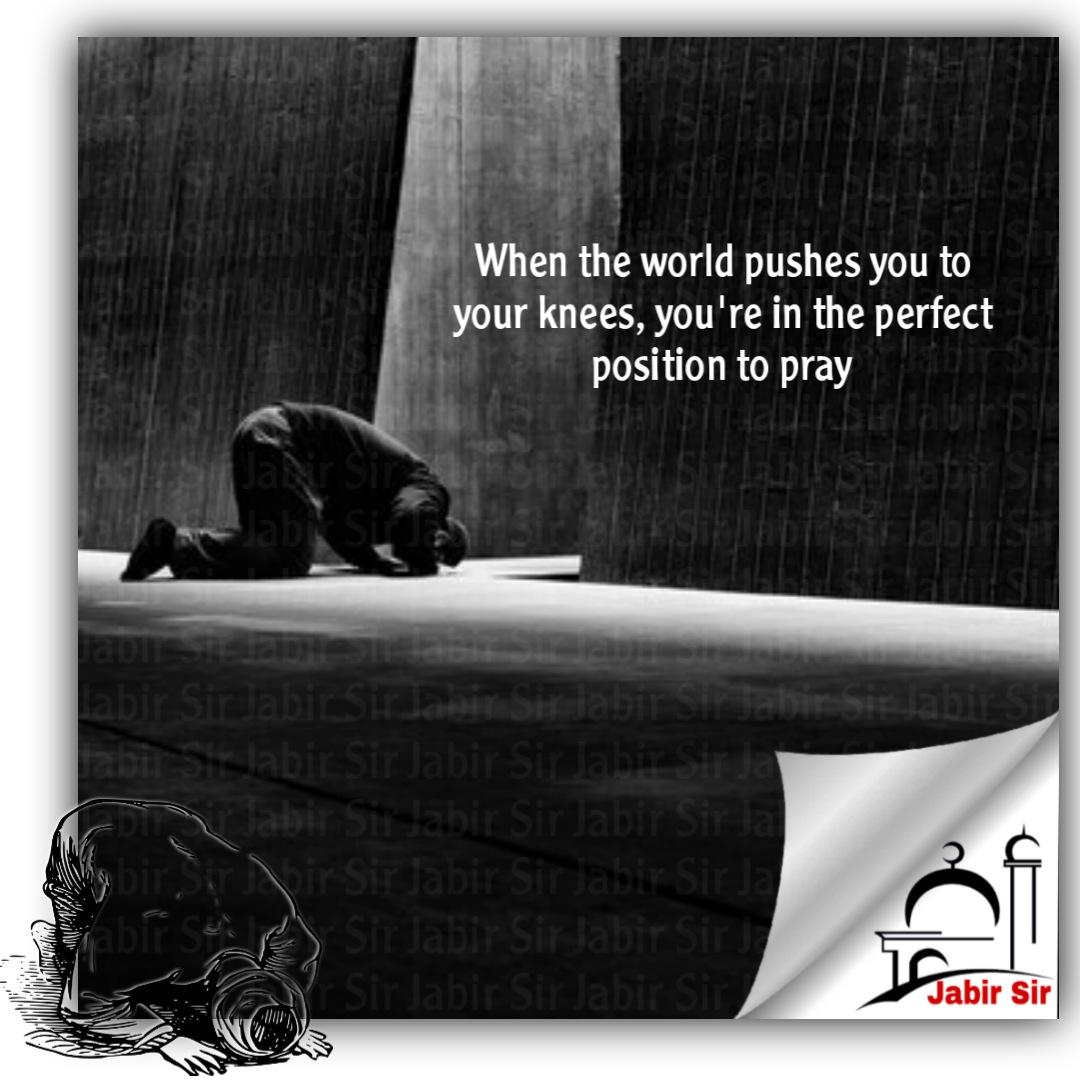 When your soul feels dark and your heart feels down. Those are the days when you need to pray more. #lifelessons #jabirsir #islamquote