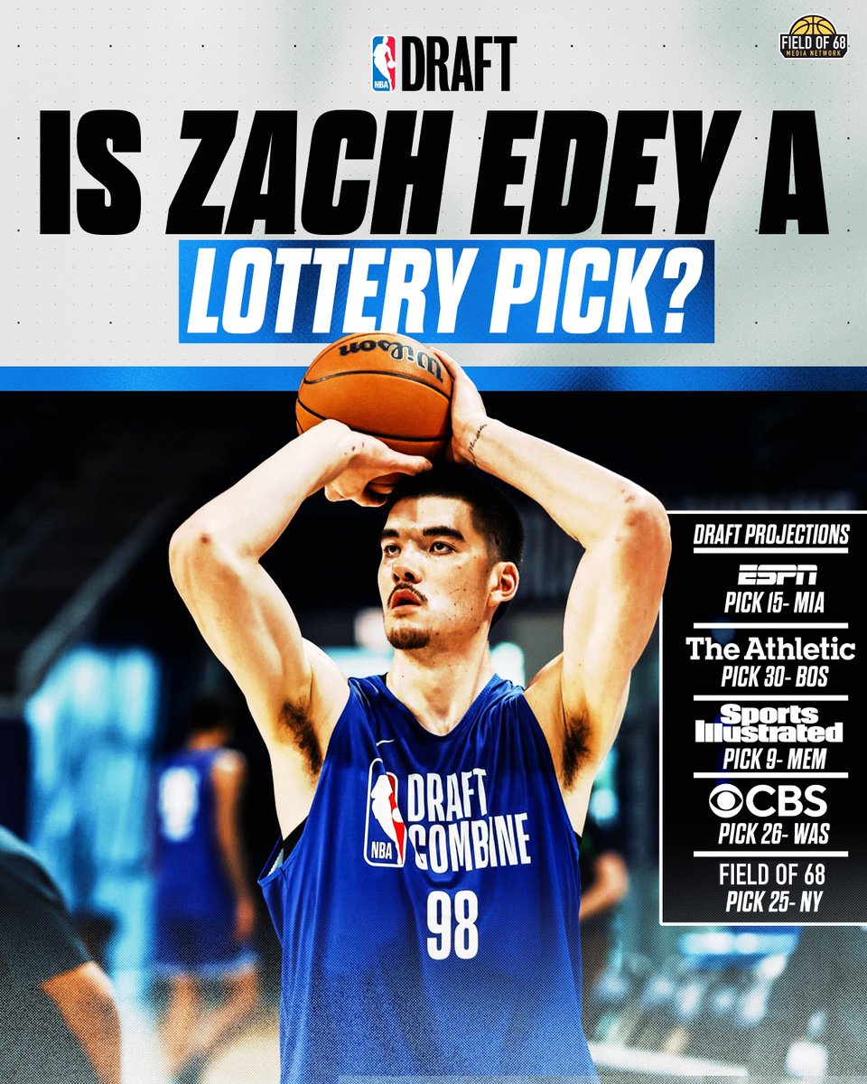 Zach Edey proved a lot of people wrong at the NBA Draft Combine, and even tested better than some of his peers.👀🔥 Do you think the 7-foot-4 monster should be a LOTTERY PICK?😤⬇️