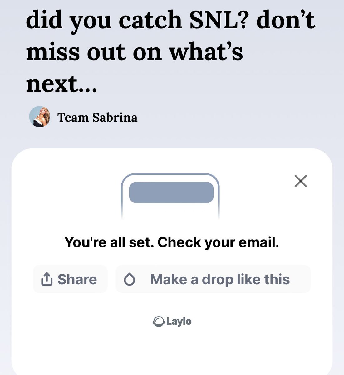 SCANews_'s tweet photo. 🚨👀| After signing up using the link shared by TeamSabrina, the sharing link includes the phrase "tour is brewing".

🔗: https://t.co/Nz0Cnewj1U 👈🏻👈🏻 https://t.co/8GhAroyy8G