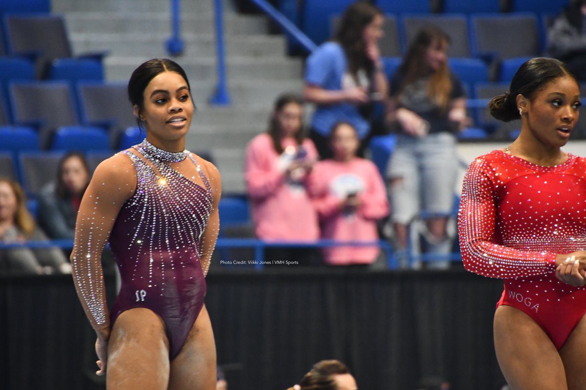 VMHMagazine's tweet photo. #GabbyDouglas, the 2012 Olympic all-around champion making a comeback! Despite withdrawing at US Core Classic, she has already qualified in 3 apparatuses for nationals. Photo Credit: Vikki Jones | #VMHSports #GabbyDouglas #Olympics #Gymnastics #TeamUSA  #Paris2024 🇺🇸#CoreClassic https://t.co/9kVwTwL2Dw