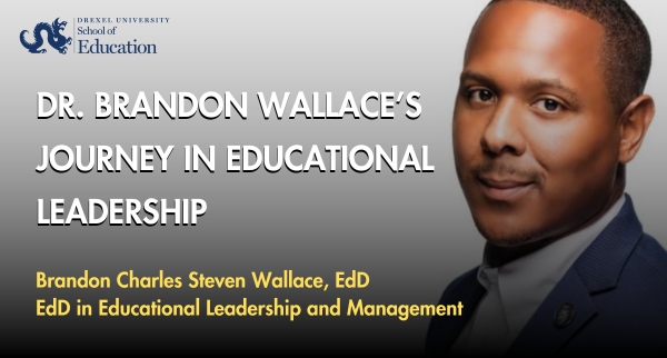 Since earning his EdD from Drexel in 2023, Dr. Brandon Wallace has been changing lives as an associate professor at Montgomery College. Inspired by Drexel's support, he dedicates his life to teaching and helping others. Read more: drexel.edu/soe/about/News…

#ExperienceDrexel