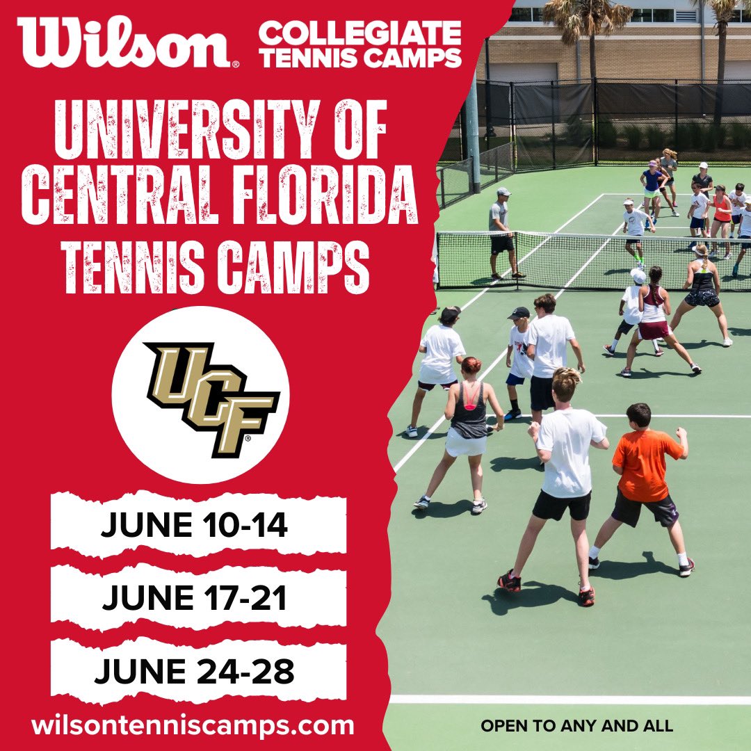 Time is running out to sign up for our Wilson Tennis Camps 🚨 Use the link below to register and spend your summer bettering your tennis game with us 👇 wilsontenniscamps.com/university-of-…