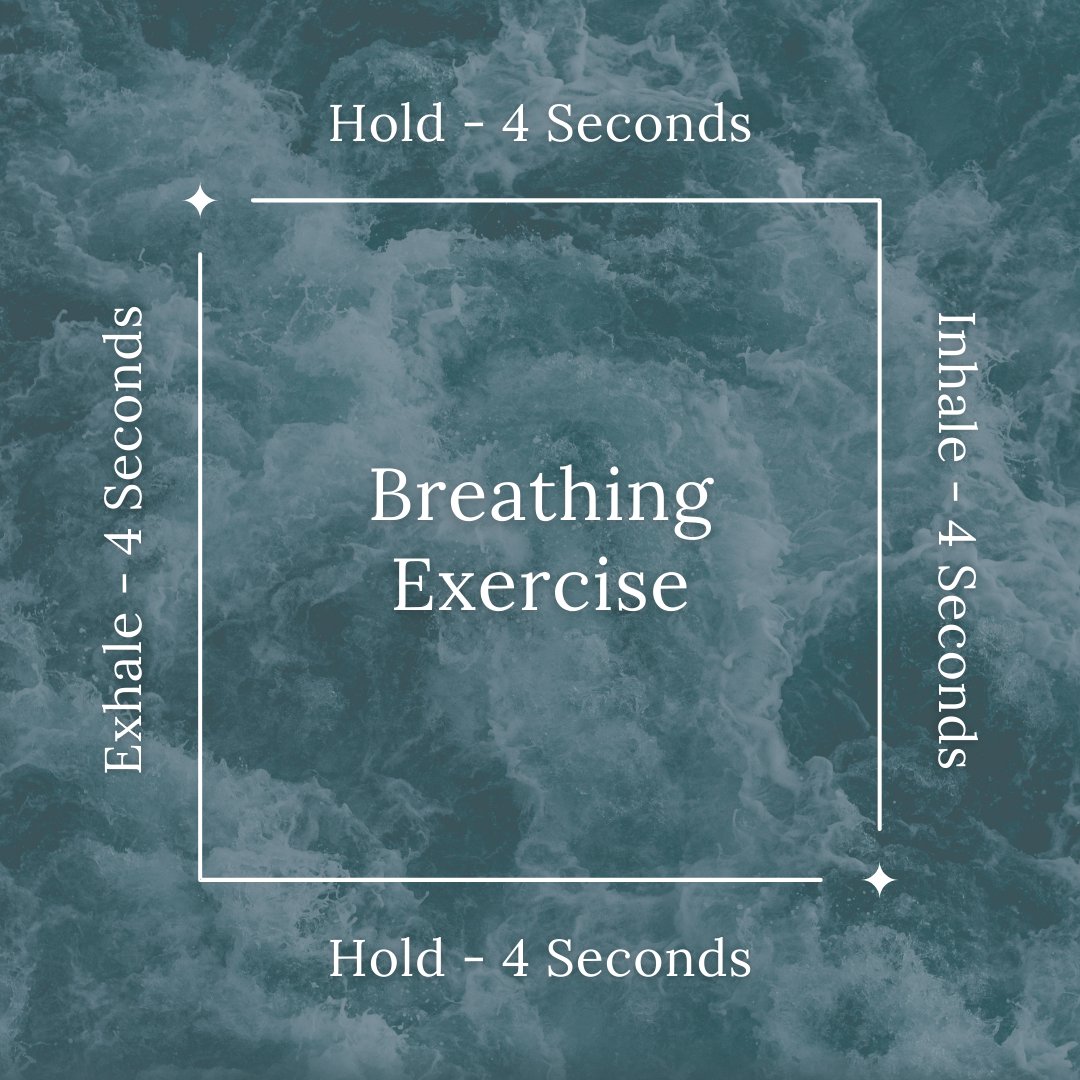 Feeling stressed? Try this box breathing exercise for 5-10 breath cycles to bring back the calm🌊  Box breathing can help calm the mind and body during stressful and anxious moments.

#wellnesstips #boxbreathing #breathingexercise #stressrelief