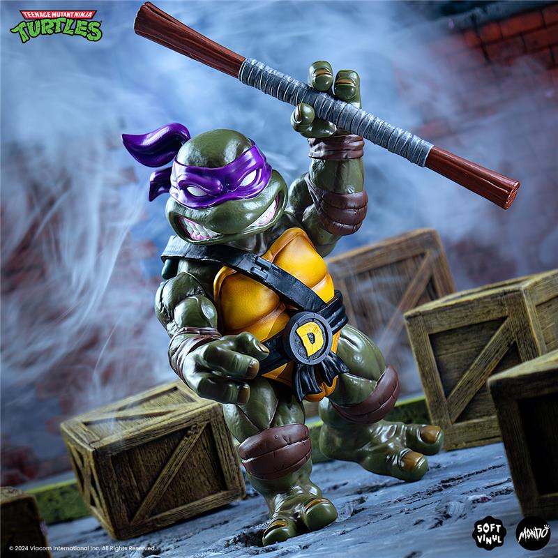 COWABUNGA: Introducing the first two figures in our TMNT line! Kicking off with fearless leader LEONARDO and his killer katanas, plus brainiac brother DONATELLO and his lightning fast bo staff! Available tomorrow at NOON CT, see more at Mondo News (link in bio) @TMNT