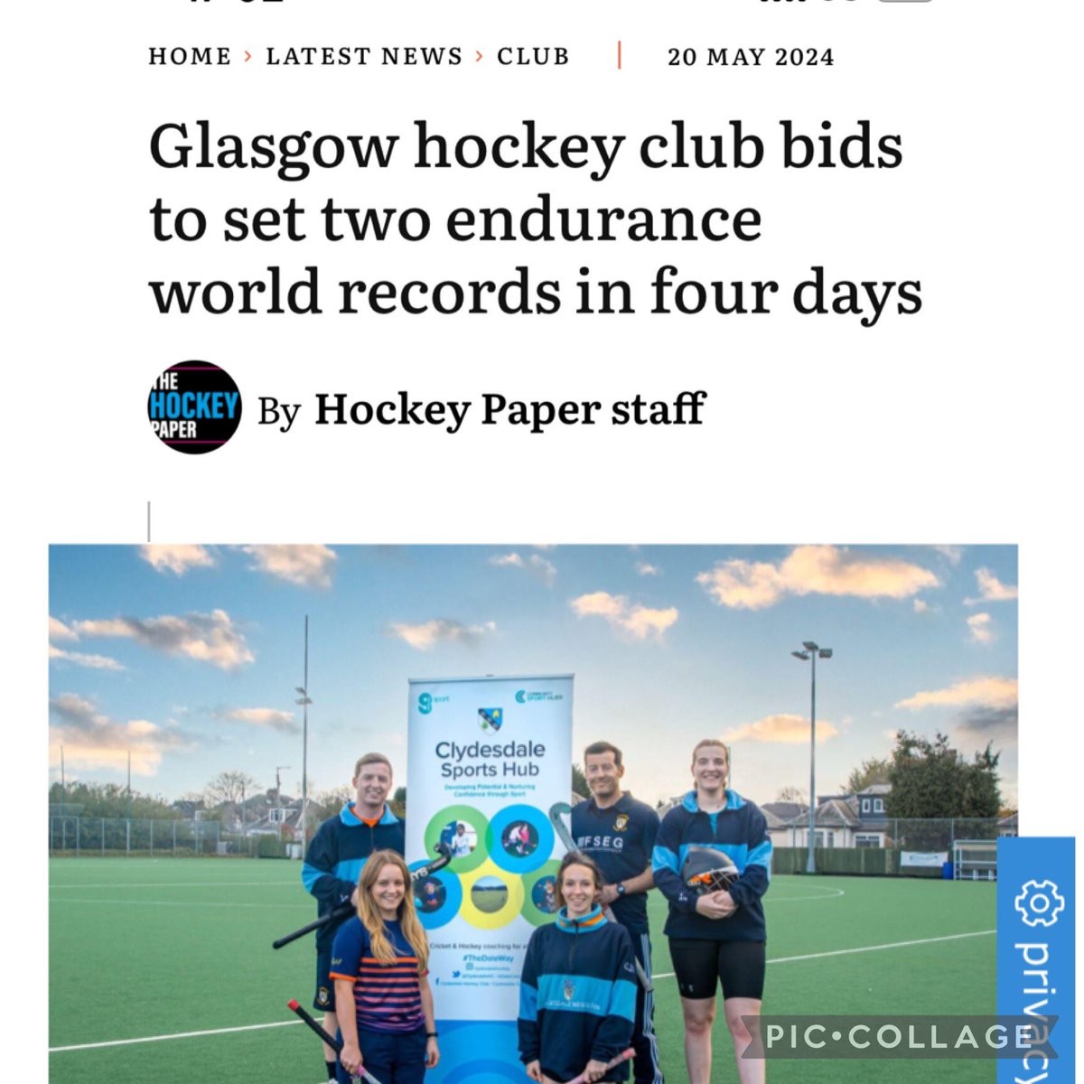 Clydesdale Hockey Club 🤝🏼 The Hockey Paper Our world record attempts have been featured in @TheHockeyPaper 🤩 Go check it out!! 🏑🟦🟧🟦🟧⁣⁣⁣ ⁣⁣⁣ #monthedale #monthedalewestern #supportyourclub thehockeypaper.co.uk/articles/2024/…