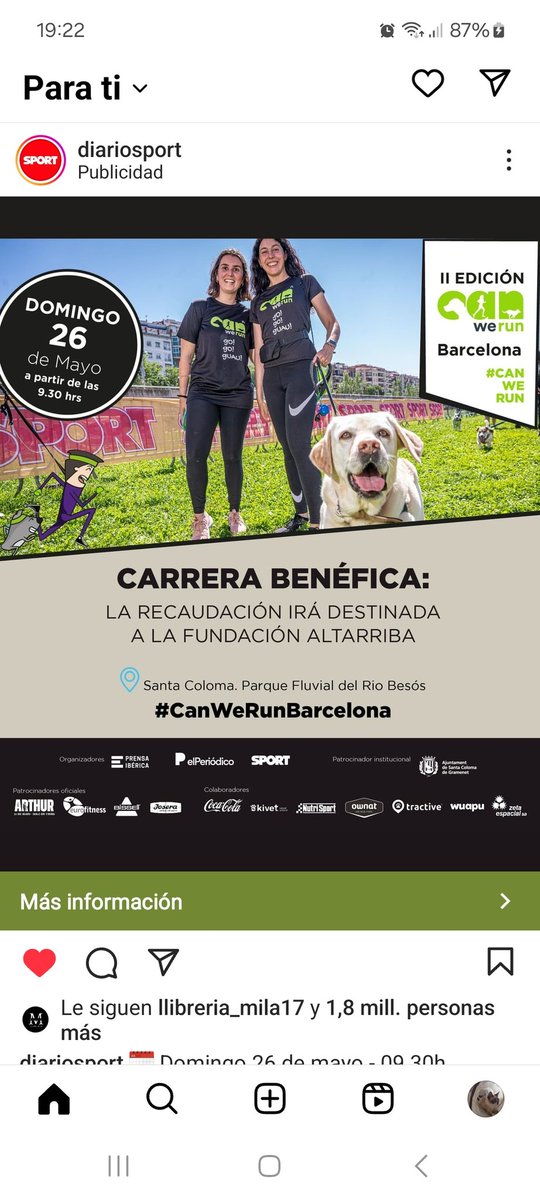Casibraspit's tweet photo. ¿Un tanto por ciento de la recaudación 💸💸💸 no iba para una entidad animalista local? @veuanimal en este caso ¿no?
🐈‍⬛ 🐕‍🦺. Aclaración , please. ✔️ @scgramenet @nuriaparlon @sport 🤔🤔 https://t.co/2Ogcfu1gc3