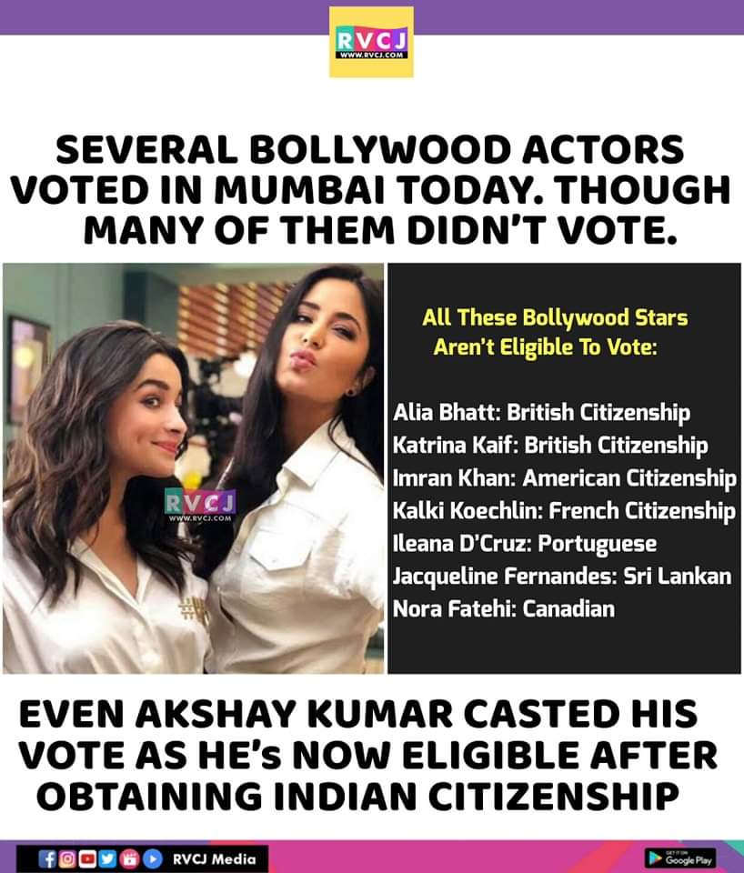 Bollywood actors voted today! #election2024 #bollywood #aliabhatt #akshaykumar #katrinakaif #imrankhan #kalkikoechlin #ileanadcruz #jacquelinefernandez #norafatehi