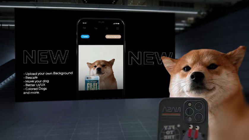 Meme maker v2 is out.
- Upload your own Background
- Rescale
- Move your dog
- Better UI/UX
- Colored Dogs
and more.

Try it at : selfiedogmeme.org