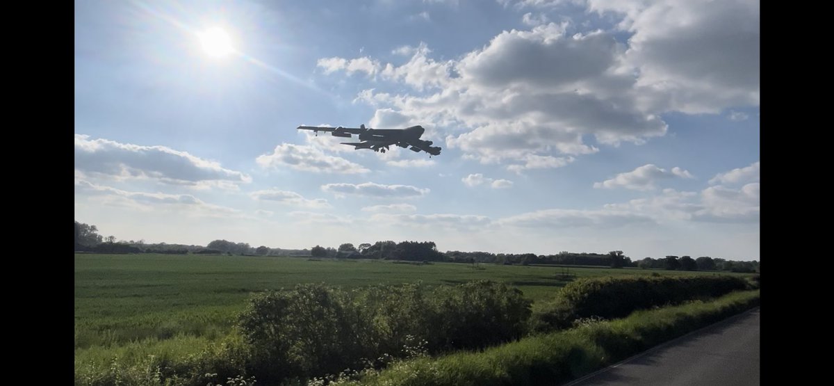 ed_robbo's tweet photo. GROAT11 landing at #Fairford just now #b52 #usaf #raffairford

Thanks to @jamjake01 and @Saint1Mil for the heads up! 

@RAFFFDSpotters https://t.co/zuDmrOH1kG