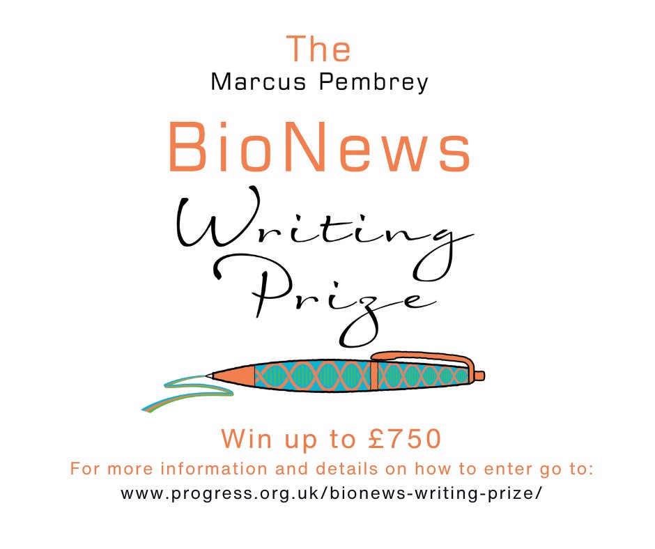 Celebrating 25 years of BioNews - PET is delighted to announce the inaugural Marcus Pembrey BioNews Writing Prize. 
Full details can be found at:
progress.org.uk/bionews-writin…
Good luck from everyone at PET

#fertility #genetics #genomics #familylaw  #ScienceWriter #law #bioethics