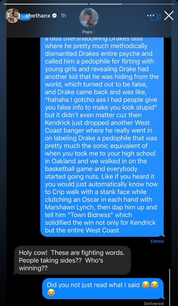 Chet Hanks explains the Kendrick Lamar & Drake beef to his dad Tom Hanks 😂