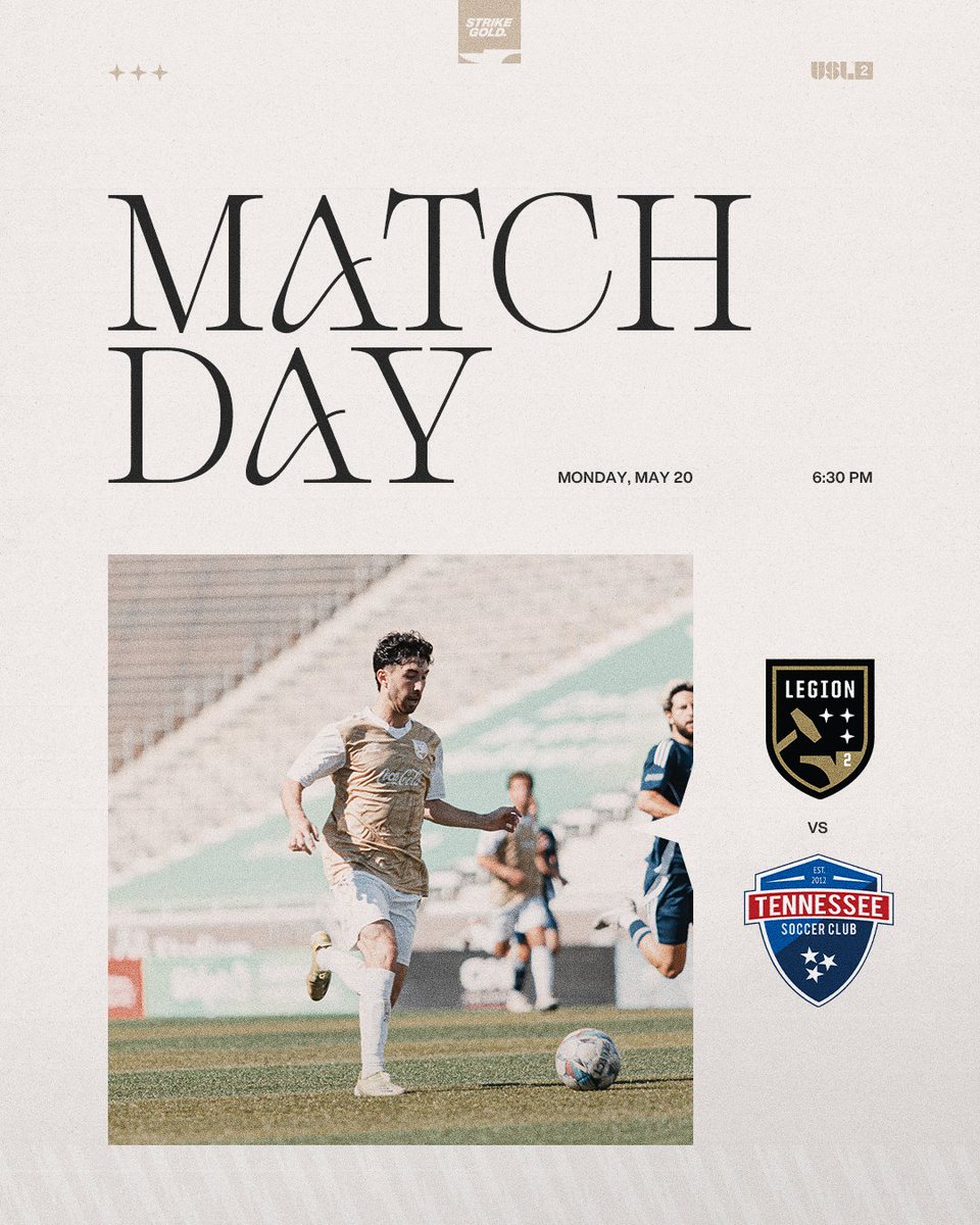 Happy Matchday! BHM 2 will take on Tennessee SC tonight. 🕖 6:30 pm CT 📍 Nolensville HS Stadium