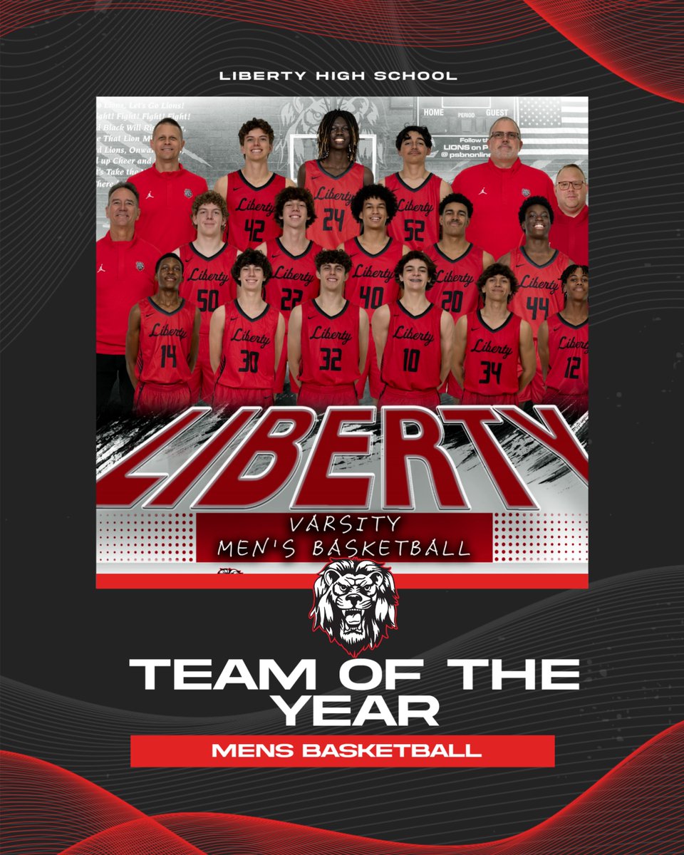 Congratulations to the 2023-24 Liberty Athletics Team of the Year Award Men's Basketball---TEAM OF THE YEAR