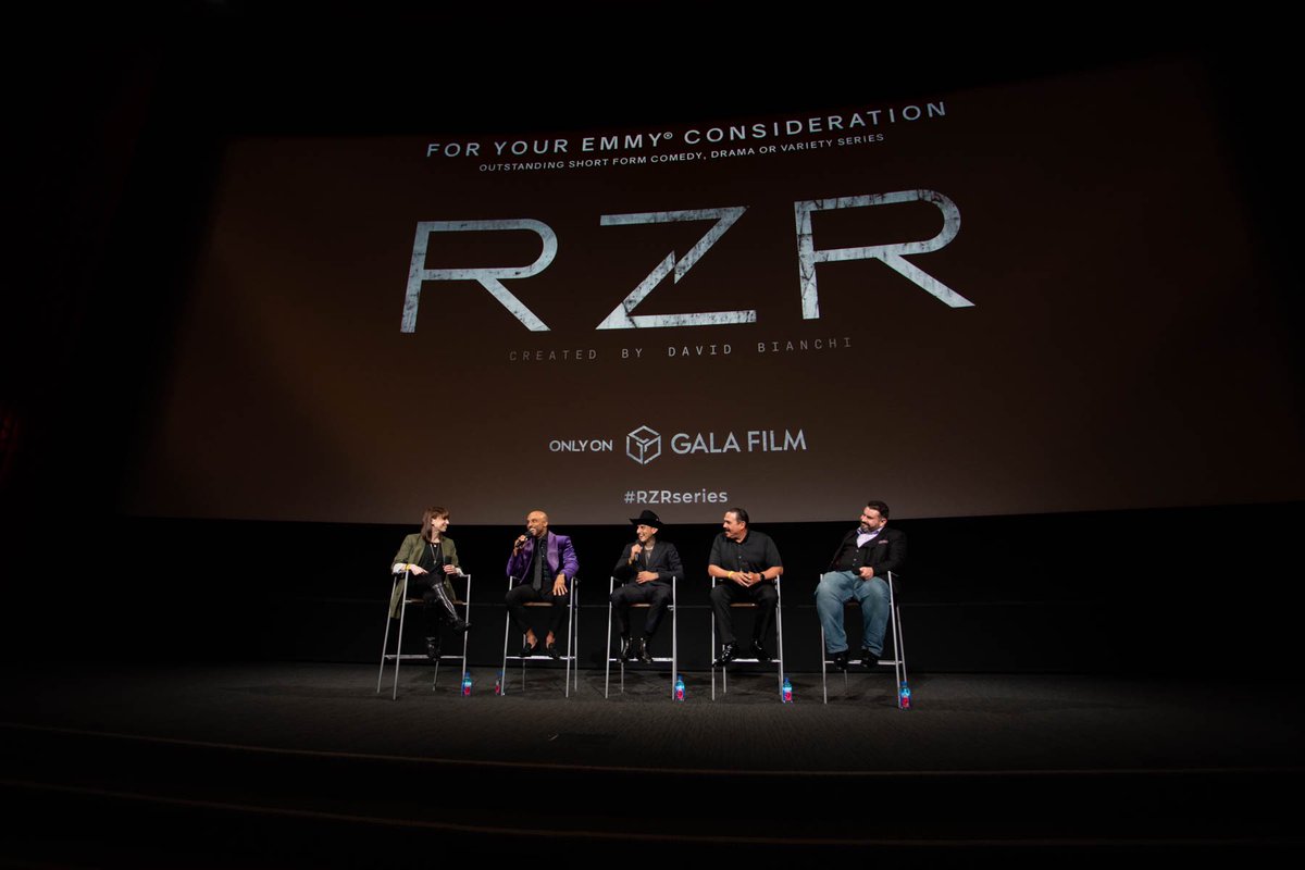 The cast of @RZRseries attend and host a panel for the series’ FYC Screening at the Television Academy’s Wolf Theatre in North Hollywood, CA! ⭐️ hollywoodreporter.com/lifestyle/life… @davidbianchi @EmilioRivera48