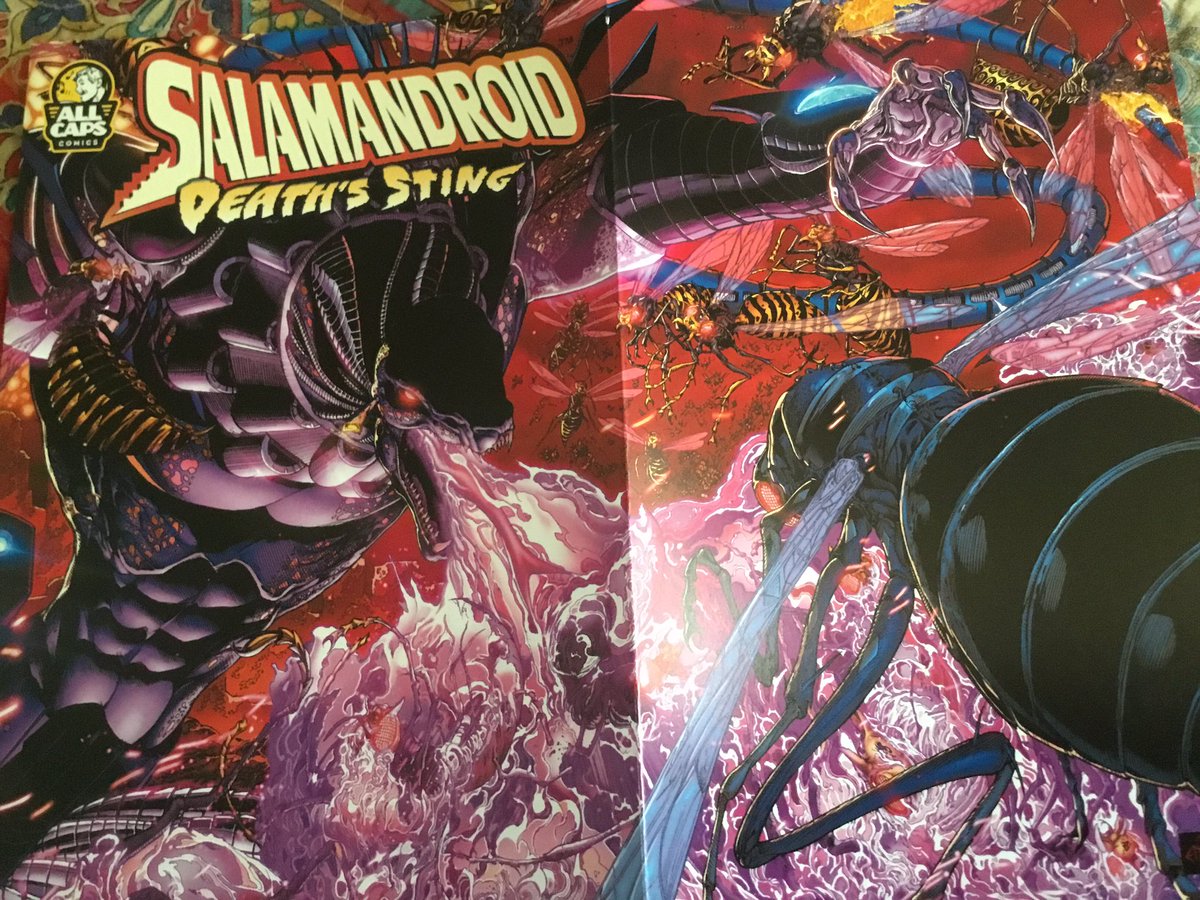KidVermin94's tweet photo. @EthanVanSciver Doing some reading while my new windows are installed…Simply amazing @EthanVanSciver that fold out cover is a chef’s kiss!! #Comicsgate #Salamandroid https://t.co/g3lkQLqGgI