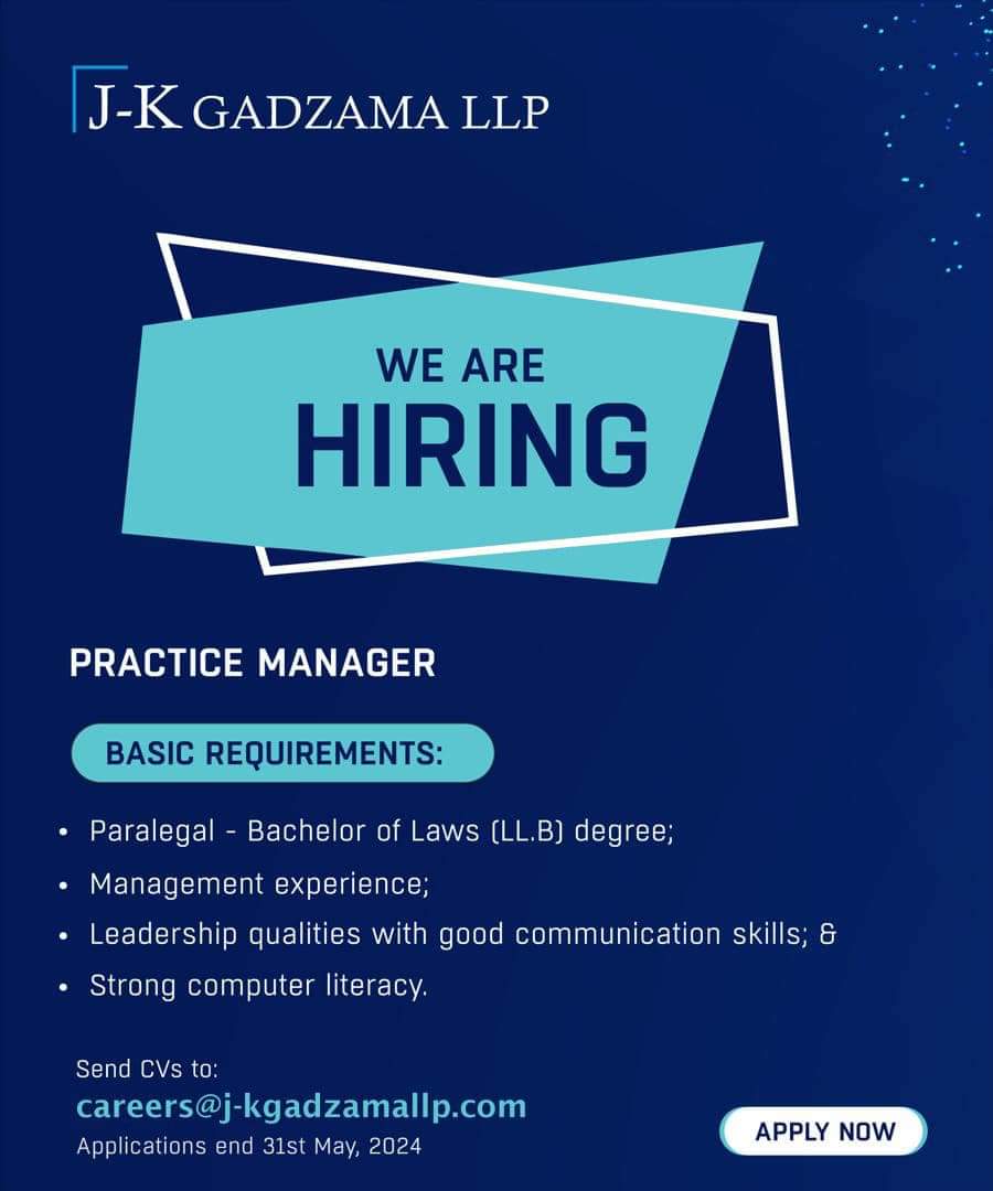 Hiring for the positions of

1).  Practice Manager and 

2). Human Resources Manager. 

Interested applicants should apply before 31st May, 2024. 

#Elegbeje 
@Omojuwa 
@OgbeniDipo 
@Waspapping_