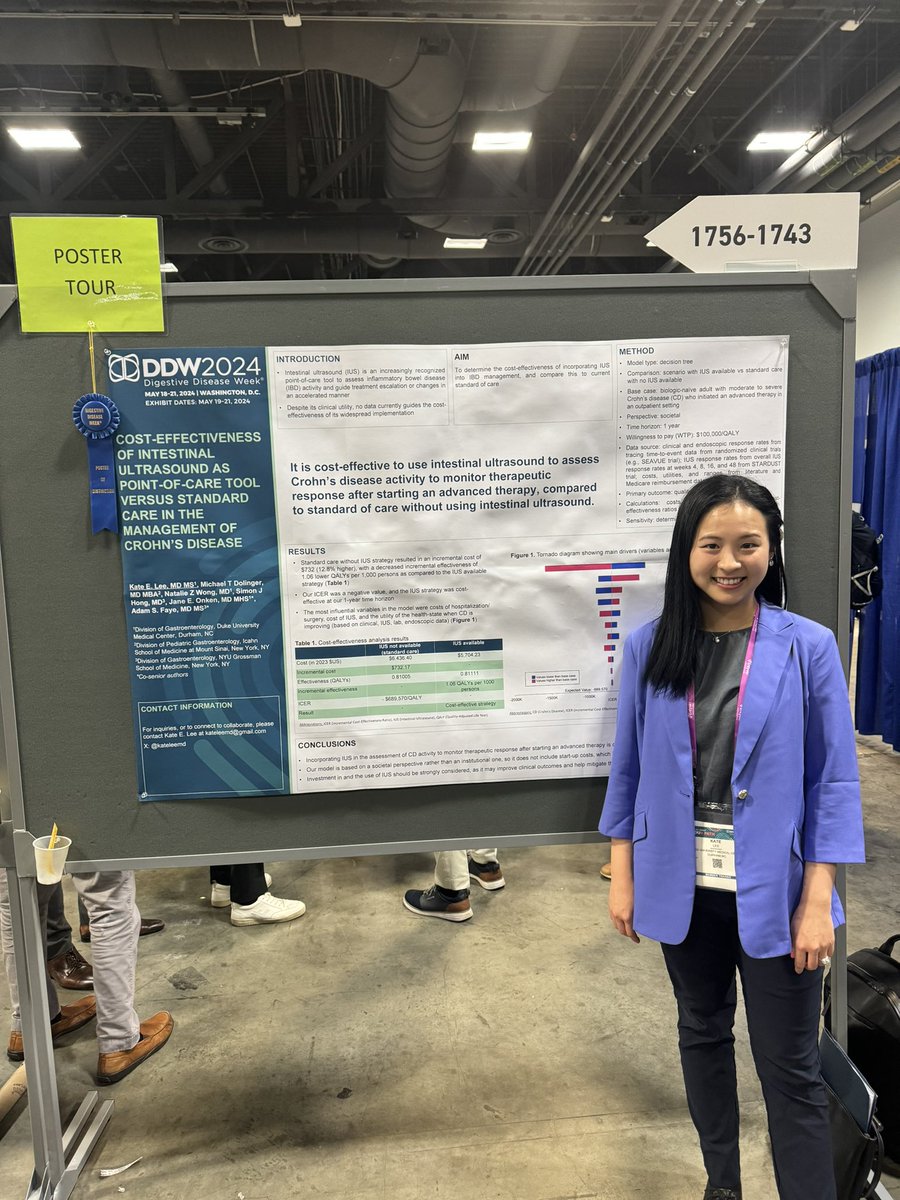 AdamFayeMD's tweet photo. All-Star ✨🌟Resident @kateleemd giving an outstanding presentation on cost-effectiveness of #IUS in #IBD @DrMikeDolinger @SimonHongMD @DukeMedSchool @IcahnMountSinai @nyugrossman https://t.co/TKknShvTmH
