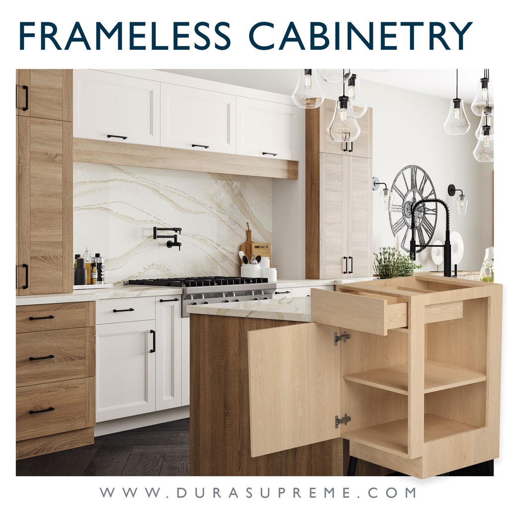 What is 'Frameless' #Cabinetry? European-inspired design with a luxurious finish. #DuraSupreme Bria #cabinets feature #frameless (full-access) construction inspired by European cabinet-making.

Learn more!
durasupreme.com/framed-vs-fram… 

#kitchencabinets